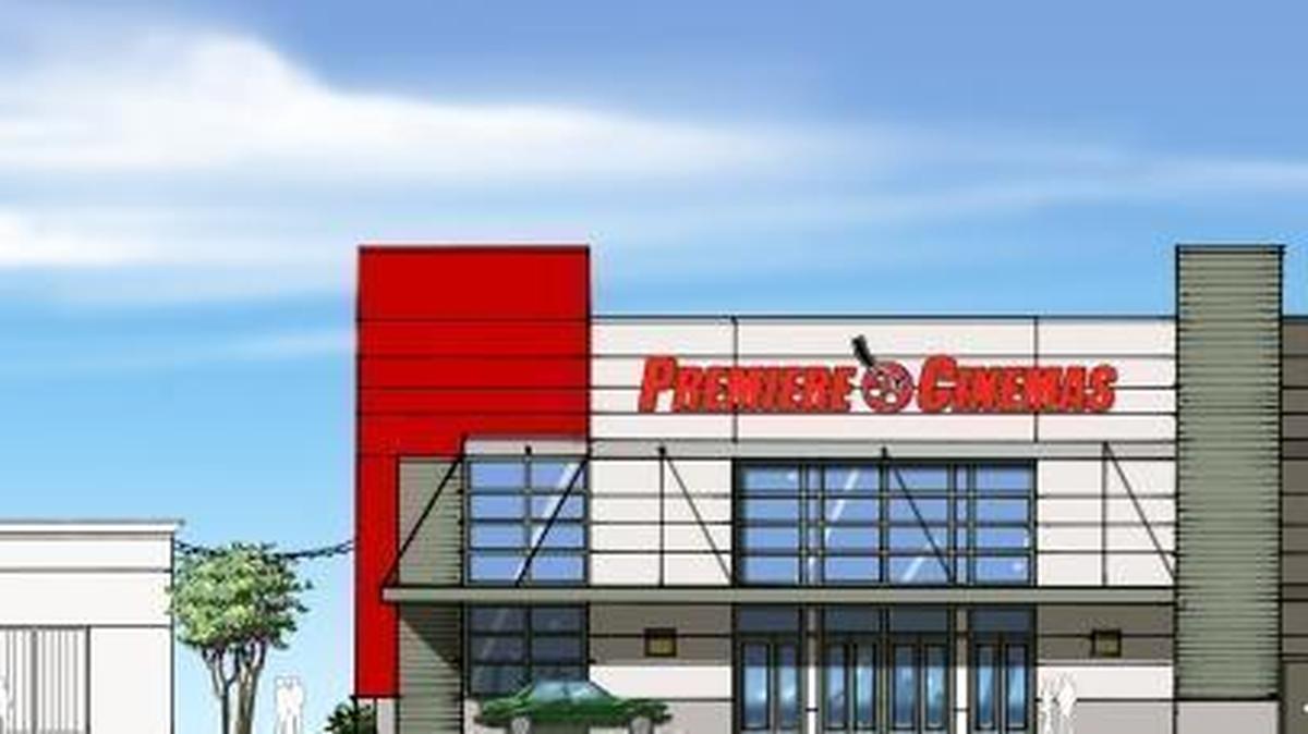 An artist’s rendering of the new theater that will go into part of the space that was occupied by Sears.
