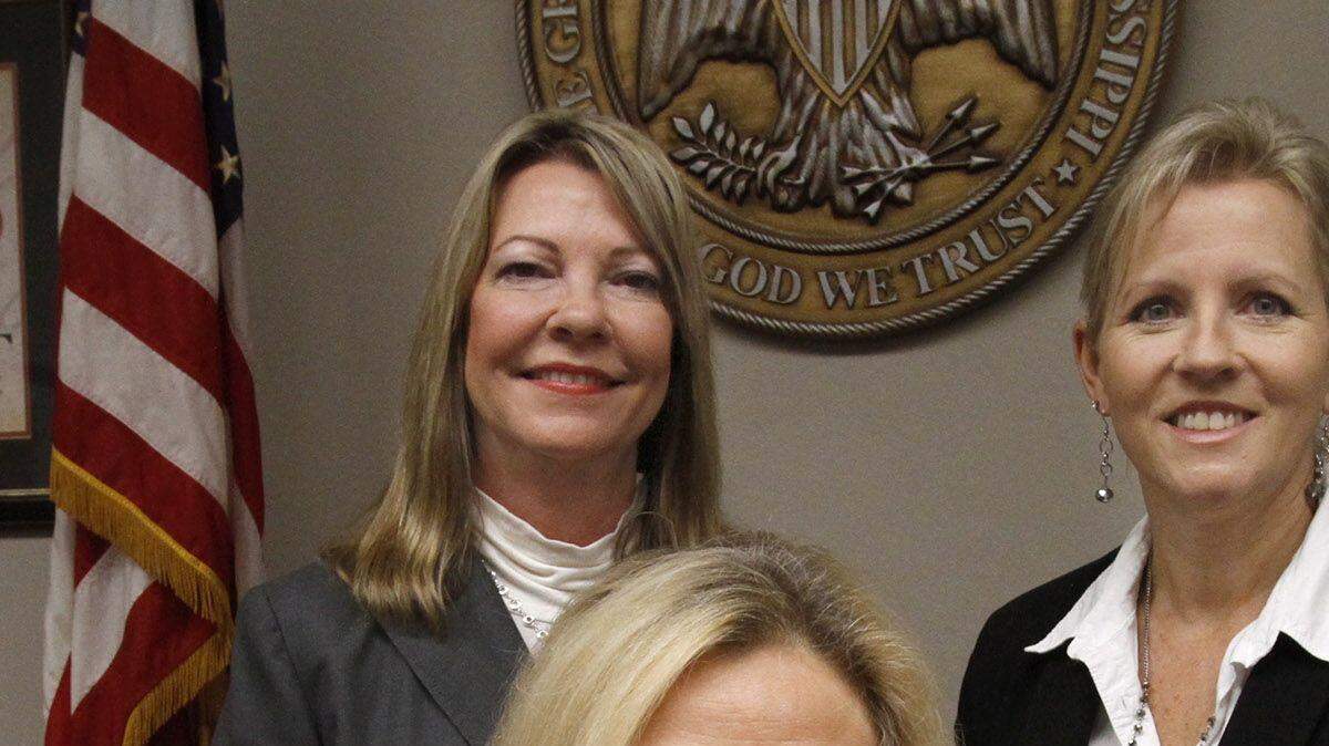 Beverly Martin, Connie Rocko and Angel Kibler-Middleton will serve on the Harrison County Board of Supervisors in 2016.