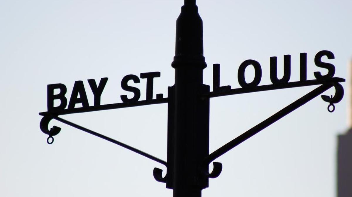 The roadways in Old Town Bay St. Louis are lined with decorative street lamps. Jan. 19, 2016.