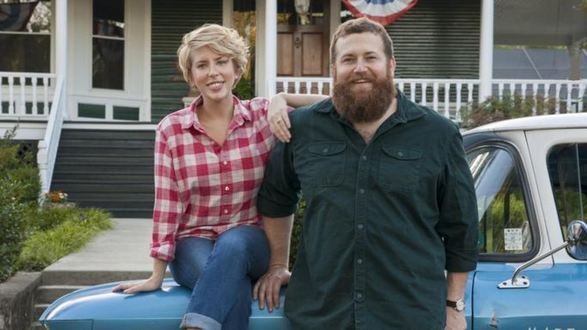 Erin and Ben Napier of Laurel star in the HGTV series “Home Town,” which returns for Season 2 on Monday, Jan. 8, 2018.