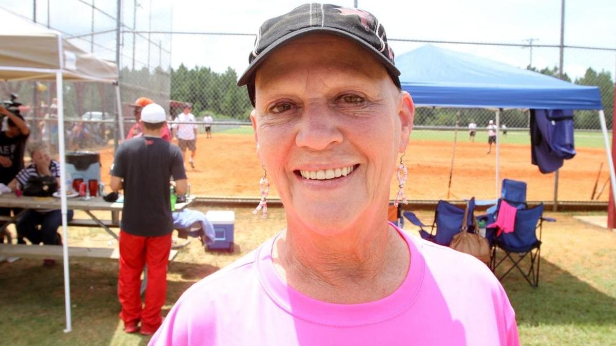 Marjorie Williams was amazed at the turnout for the Strike Out Cancer softball tournament on her behalf on Saturday in Hurley.