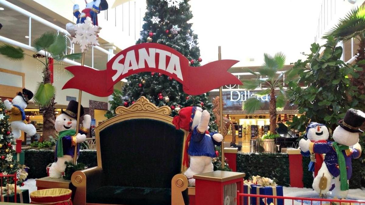 Santa isn’t there yet, but he and his elves will parachute onto the roof of Edgewater Mall in Biloxi on Saturday at 10 a.m. and will then start hearing children’s Christmas wishes.