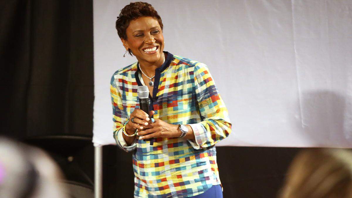 AMANDA McCOY/SUN HERALD/2015 
Robin Roberts, long an ambassador for Mississippi, speaks in Pass Christian during a special screening of her TV special, 'Katrina 10 Years After the Storm.' 