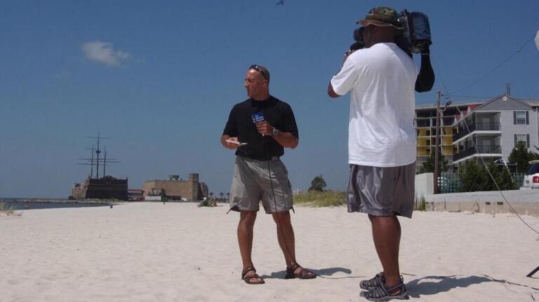 Uh-oh. Looks like Jim Cantore might be on the North Carolina coast as Dorian approaches