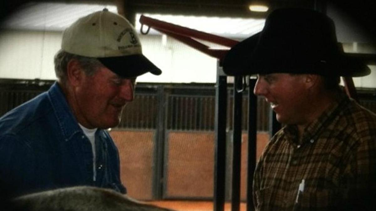 Archie Batson, left, and Shep Batson worked together in their cattle business in Stone County. Archie Batson died earlier this year. He and Wiggins business owner Mary Price annually presented a live Nativity in downtown Wiggins. This year, Price and other members of the Batson family will present the Nativity in his memory.