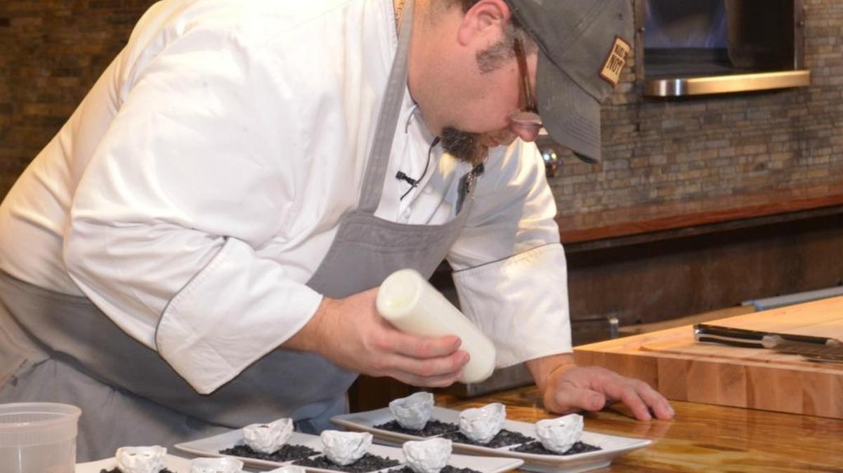 Beau Rivage Executive Chef Kristian Wade competes in a cooking demonstration in Ocean Springs. He will team up with Biloxi Mayor Andrew ‘FoFo’ Gilich Nov. 17 at the Beau Rivage for a cooking demonstration that is part of the new Five Course Feast.