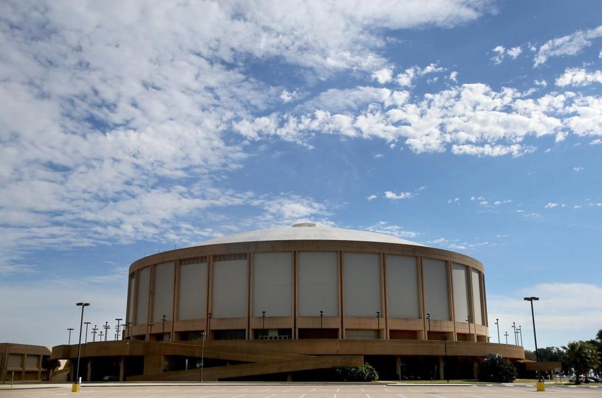 Standing tall and round in its 48th year, the Coast Coliseum is getting a drone shower and shine.