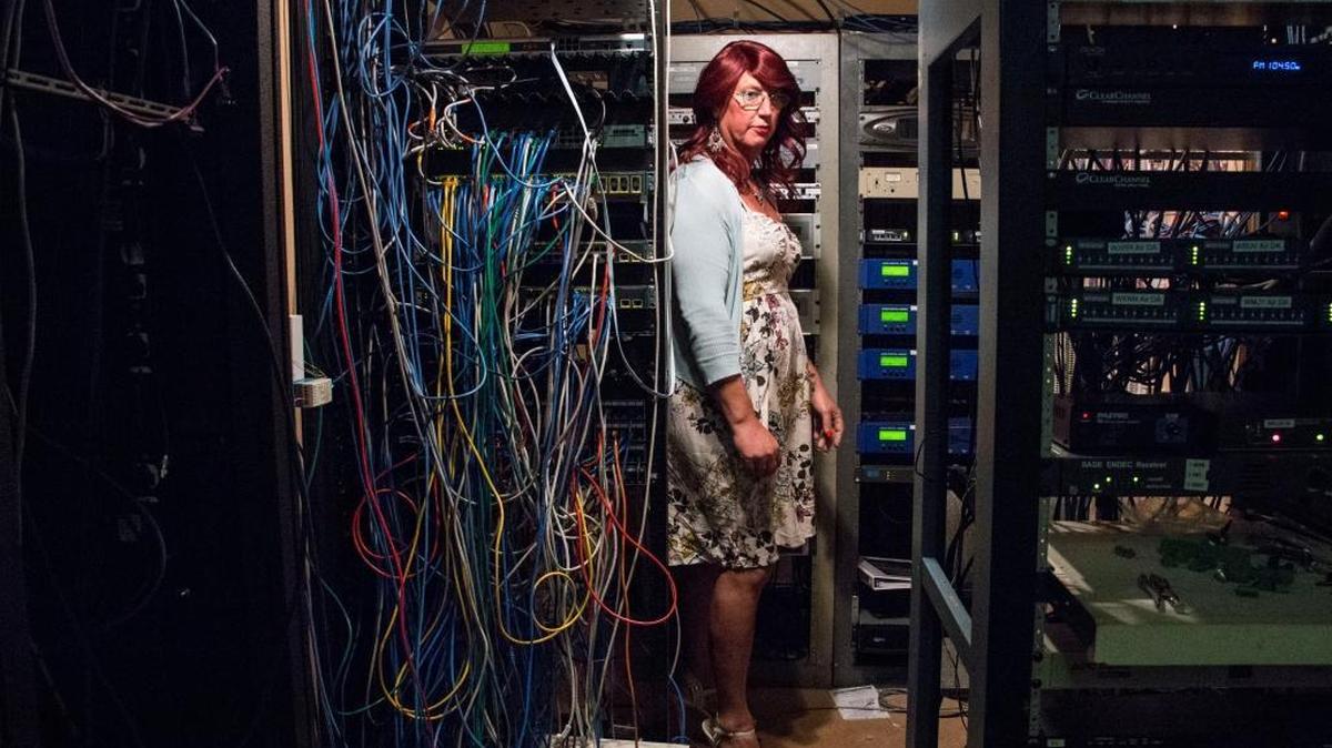 Molly Kester, the director of engineering at iHeart Radio in Gulfport, began transitioning four years ago. Kester, president of the Rainbow Center, has support from her work, family and friends.