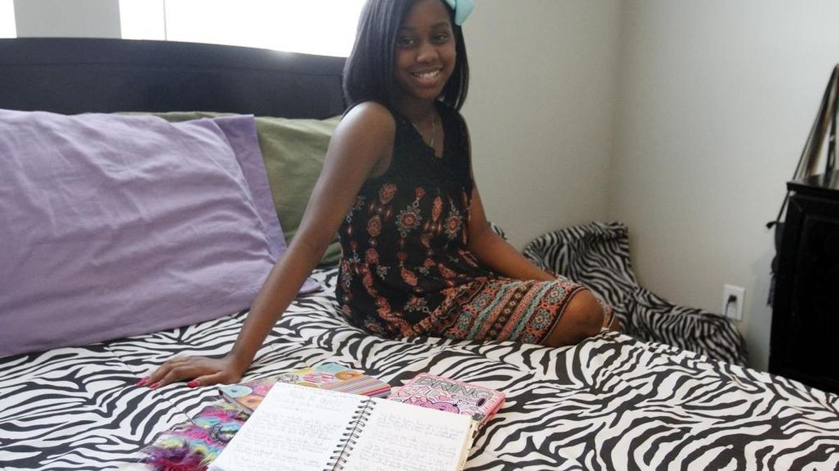 Khalia McCray, 11, of D’Iberville has published a book of letters she wrote to her family and friends. McCray said she finds it easier to express herself in writing.