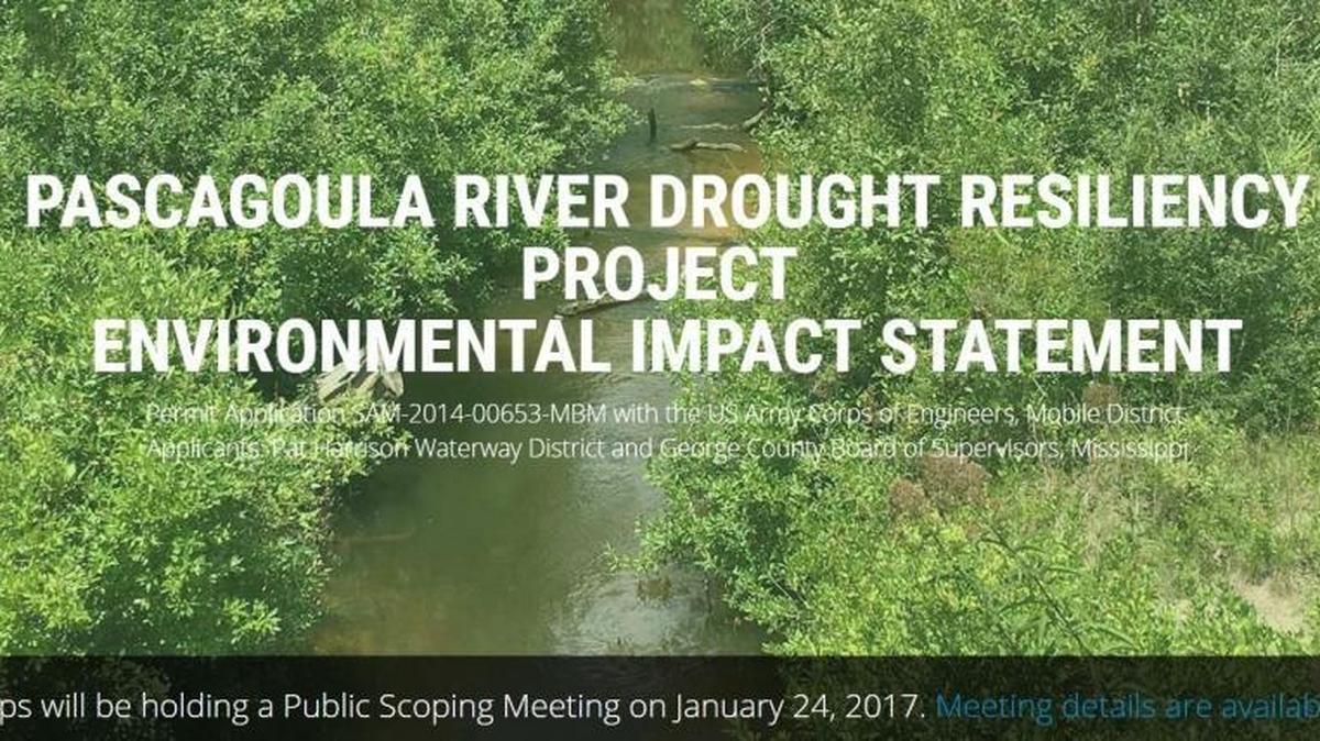 Tuesday evening in Lucedale, the U.S. Army Corps of Engineers will hold a scoping meeting on the Lake George project that proposes to dam tributaries to the free-flowing Pasagoula River.