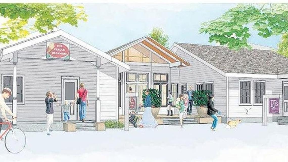 This is the architect’s rendering of the Creole Creamery and PJ’s Coffee planned for Bay St. Louis.