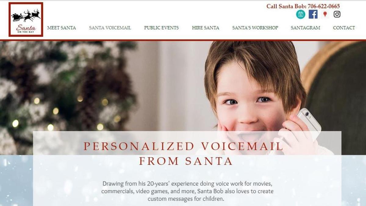 Santa on the Bay, known as Santa Bob, will leave your kids a personalized voice message before Christmas.