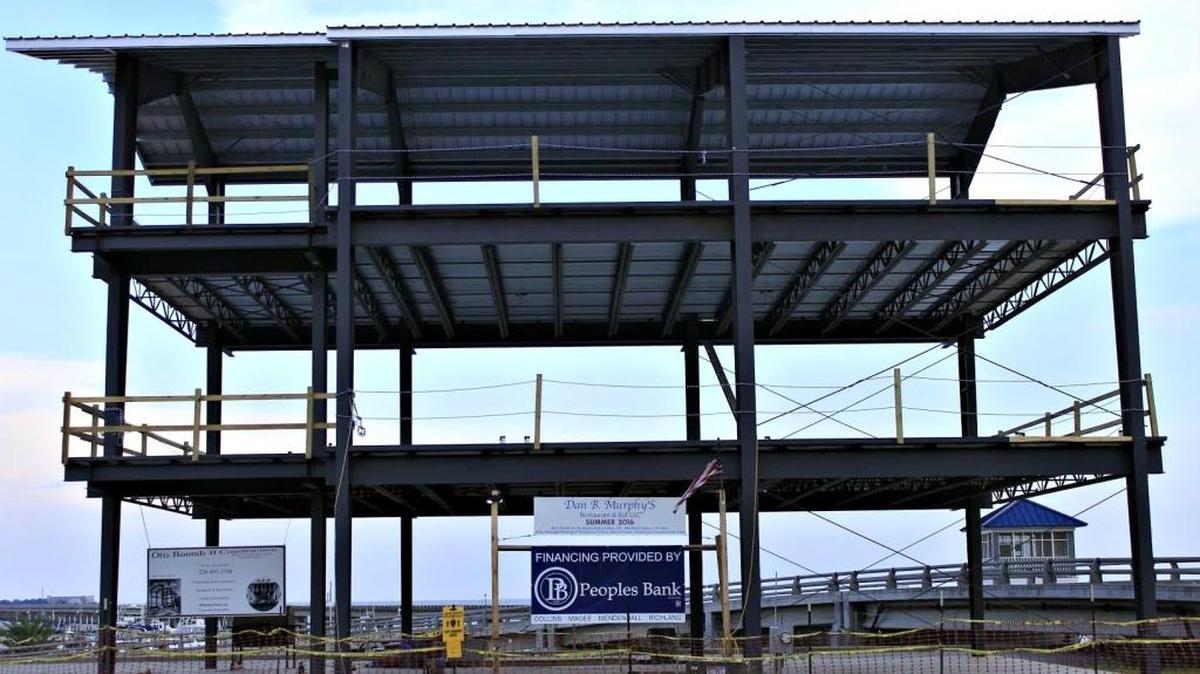 The building department of the city of Bay St. Louis has stopped construction on Dan B. Murphy's Restaurant & Bar, the latest incarnation of the popular pre-Katrina Dan Bs owned by the Murphy family. The family had hoped to have the restaurant opened this week, but is now shooting for a holiday opening.
