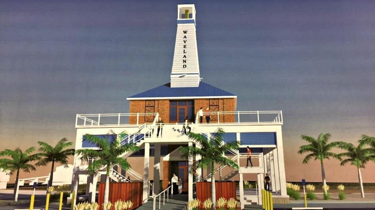 A new lighthouse with restroom facilities and observation deck will become a landmark on the beach in Waveland.