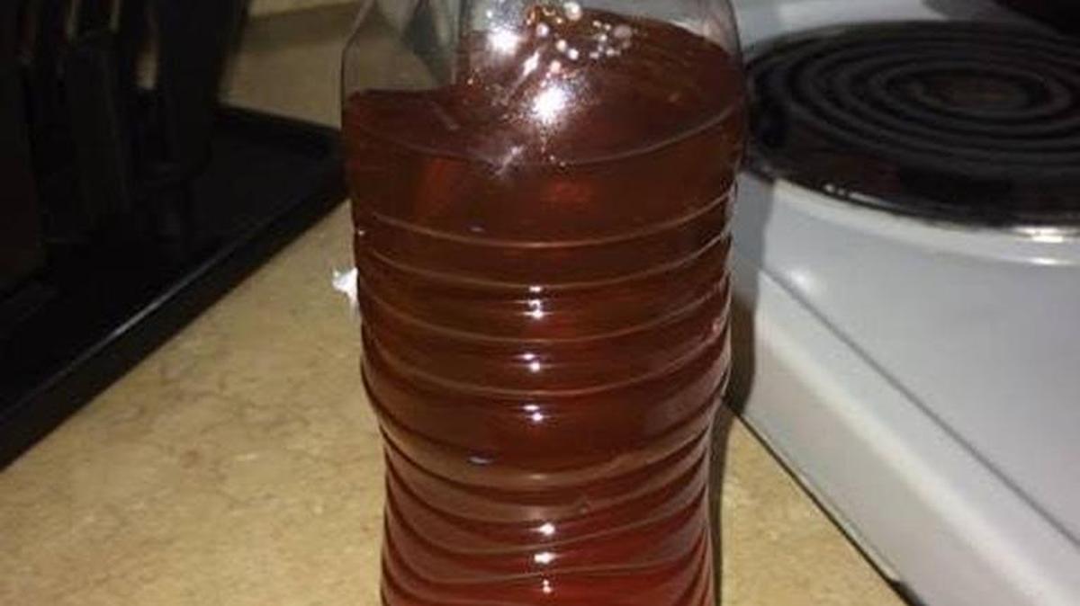 A Sun Herald reader sent in this picture of her brown water in Kiln. She said the water is from Firetower Road between Mississippi 43 and 603.