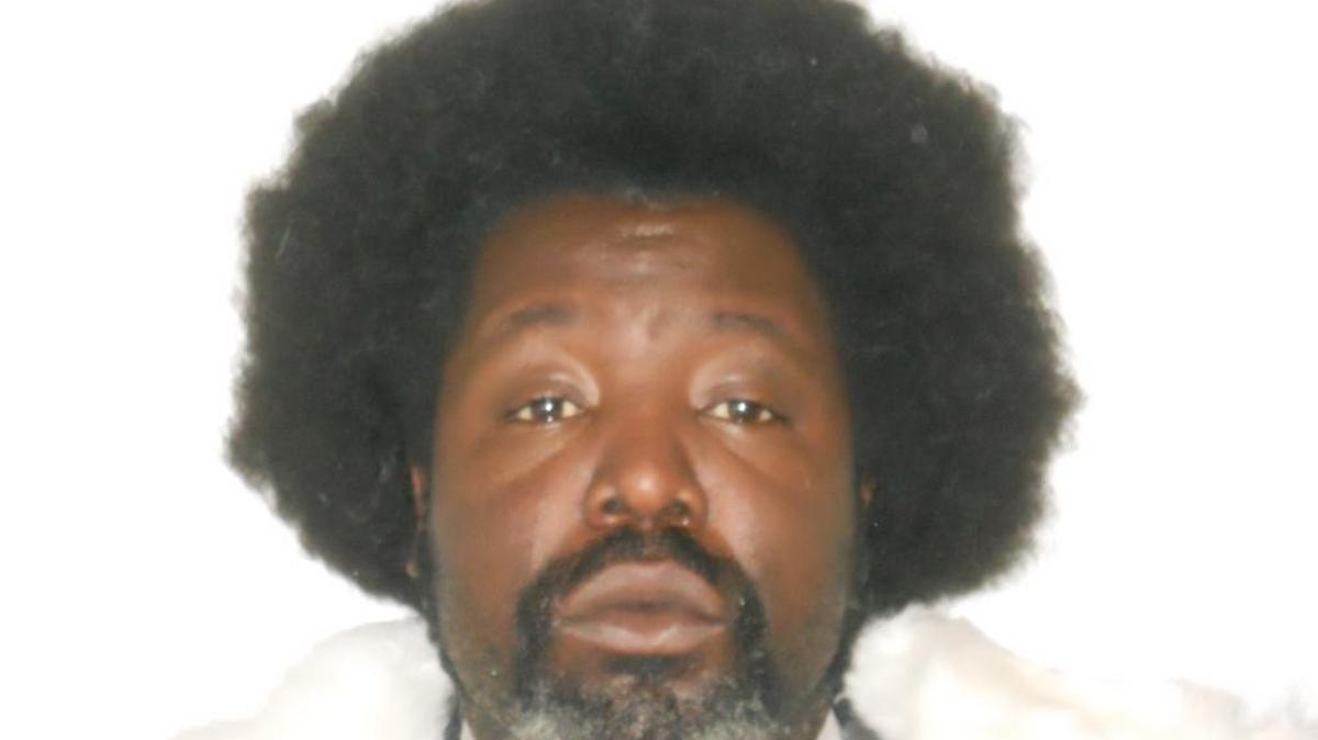 Rapper Afroman, aka Joseph Foreman, poses for a portrait in New York. The Mississippi native is accused of gross negligence, along with venue Kress Live in Biloxi, by a fan he punched while performing during Mardi Gras 2015.