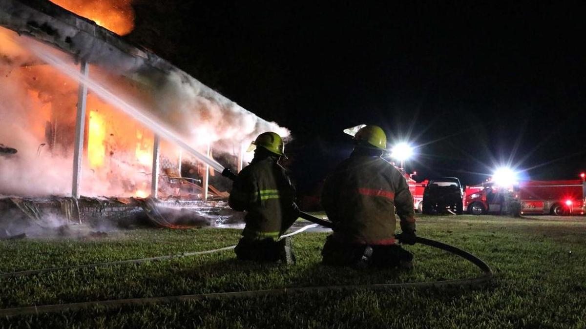 Harrison County Fire Service units from Saucier and Lizana responded to a house fire Sunday morning in Central Harrison County.