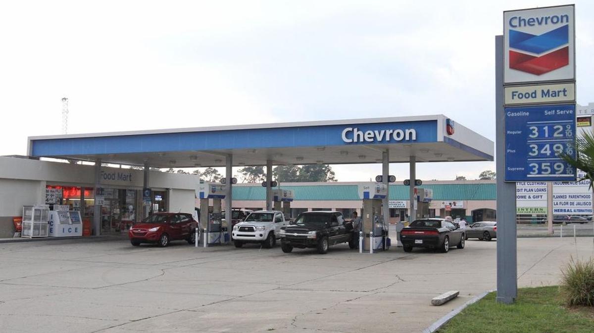 Chevron on East Pass Road in Gulfport.