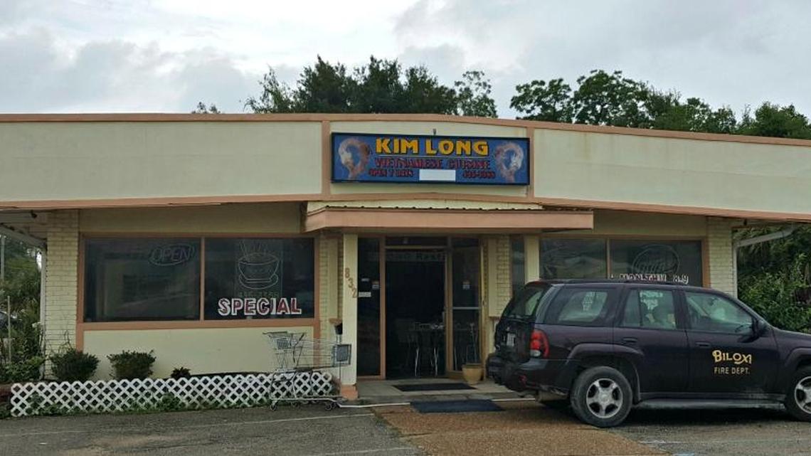 Kim Long Restaurant on Division Street in Biloxi is pictured after a fire Sunday morning. Fire Chief Joe Boney said the dining room was moderately damaged and power to the building had to be shut off.