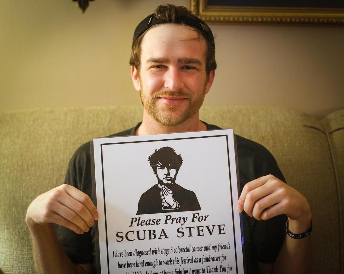 Steve Johnson is known throughout South Mississippi as Scuba Steve, a T-shirt entrepreneur who always has a smile and hug for friends. 