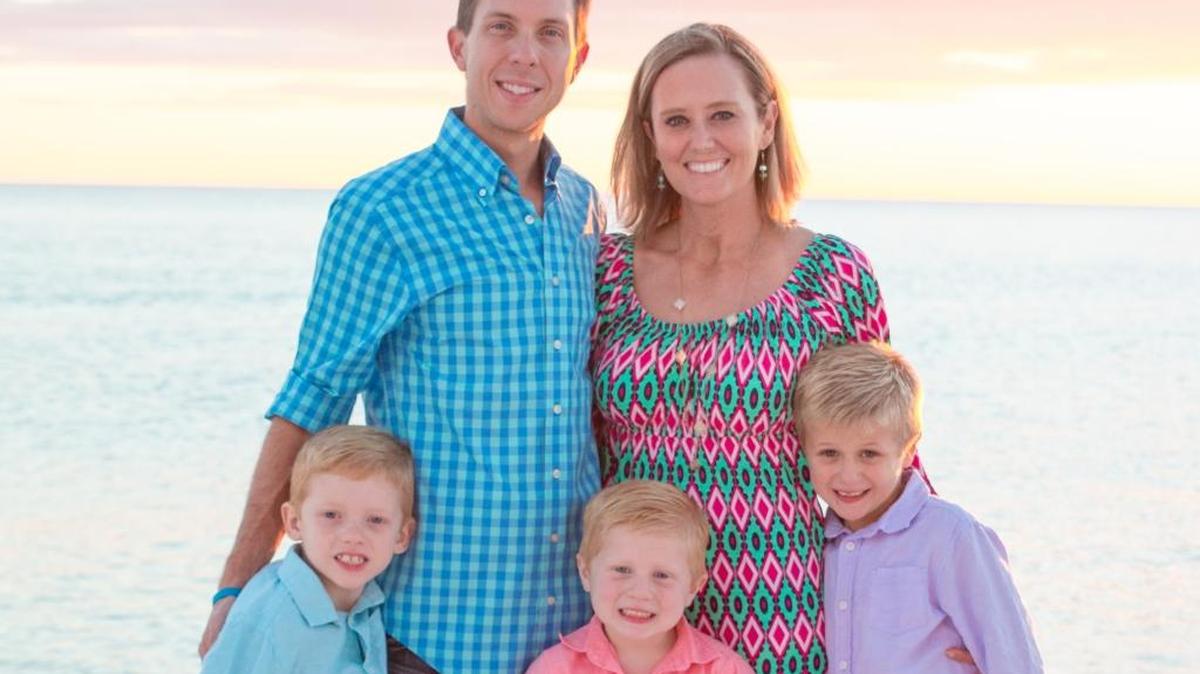 Jason and Jessica Crowder learned she was terminally ill shortly after the birth of youngest son Jace, center, in 2010. Jessica continued work as a neurologist at Keesler Air Force Base, while making memories with her husband and children, including twins Jett, left, and Jackson.