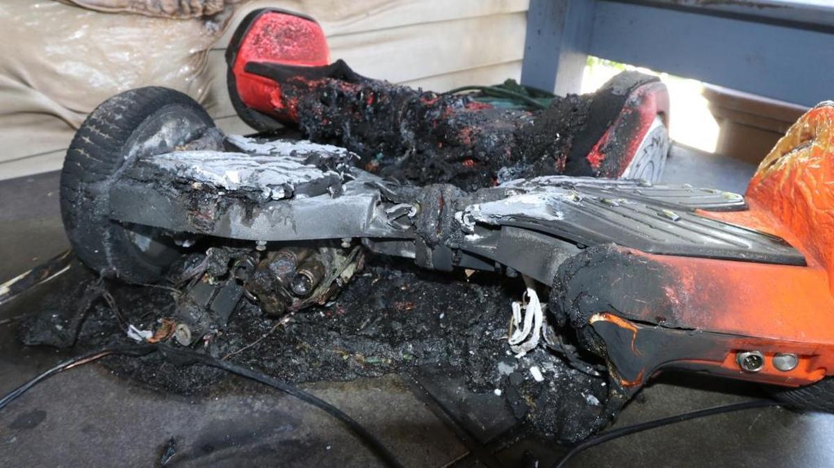 The Harrison County and State Fire Marshals office responded to a home on Graham Drive in Saucier that caught on fire due to a charging Hoverboard, Fire Marshal Pat Sullivan said.