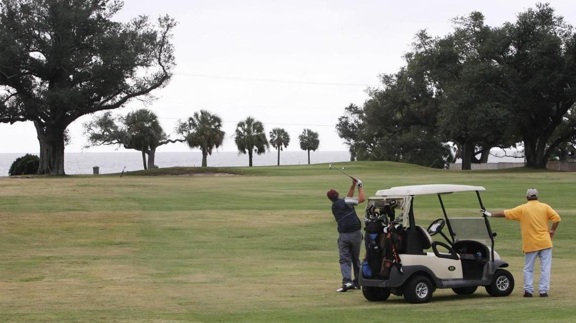 A pair plays the Great Southern Golf Club in Gulfport. If plans to sell the club come to fruition, they’ll have to find another place to play.