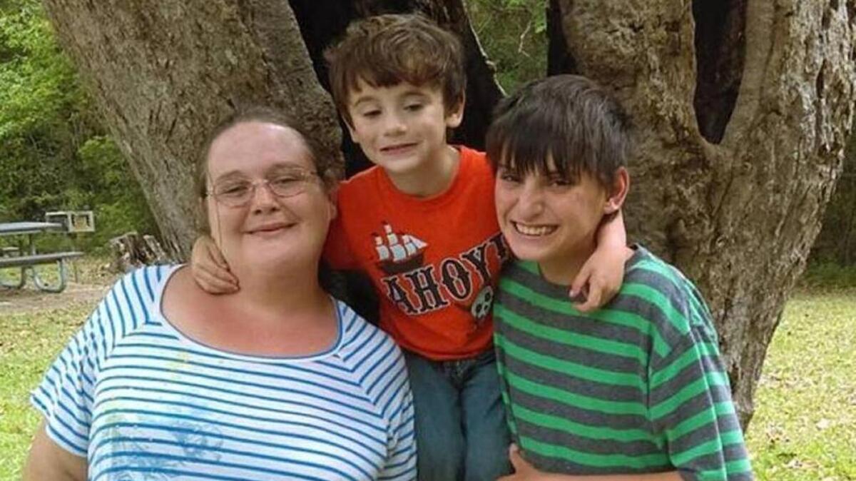 Jaxon Ronsonet is shown with his mother, Tiffany, and younger brother, Bentley, in happier times.