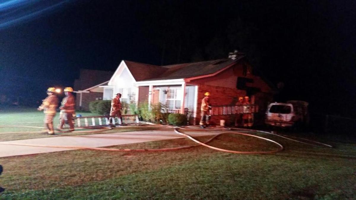 Gulfport firefighers responded to a house fire early Sunday morning. No injuries were reported.