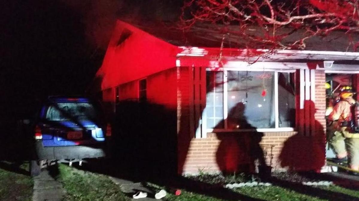 A house fire badly burned a home on Boardman Boulevard in Gulfport on Tuesday night.