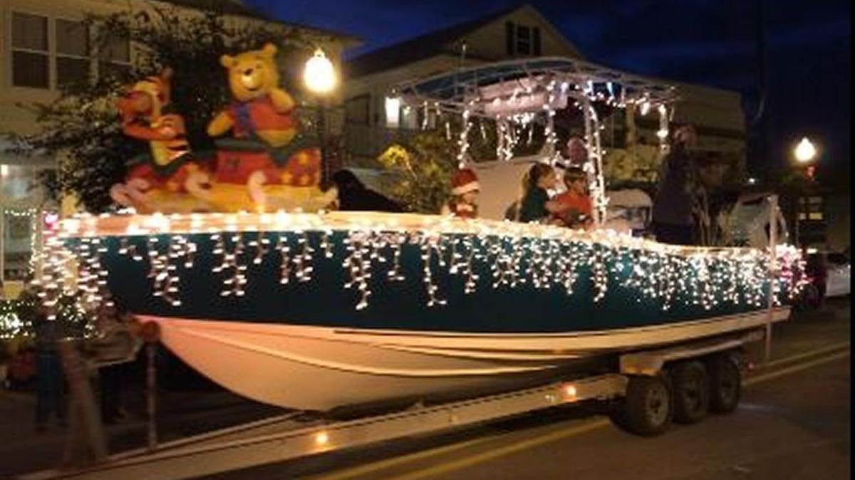 Long Beach has the Mississippi Coast’s only waterless boat parade, as show from its parade in 2015.