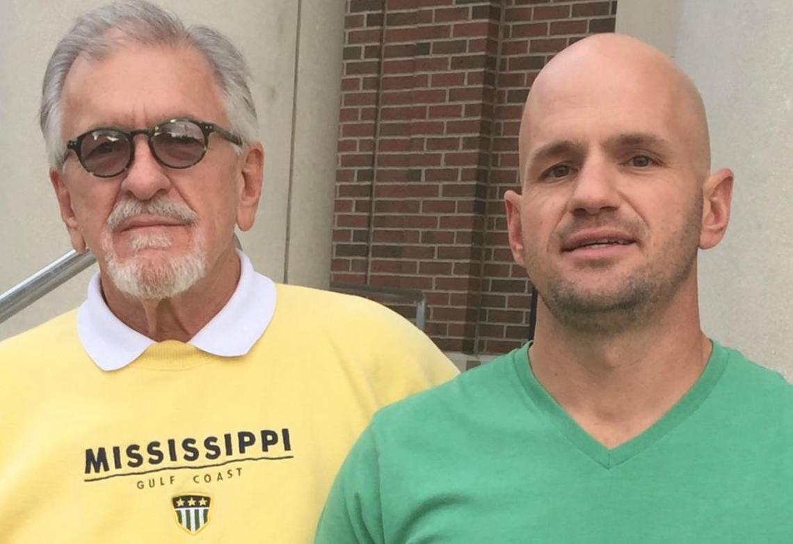 Ron Roland, left, is pictured in this photo from 2016 with son Justin Roland.