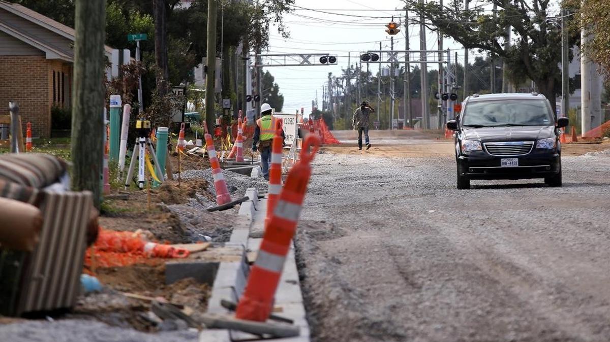 Drivers in Biloxi will soon see pavement on a dozen streets that have been down to the dirt during the city's massive infrastructure project.