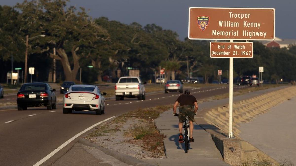 A stretch of U.S. 90 through Long Beach is now officially designated as the ‘Trooper William Kenny Memorial Highway: End of Watch December 21, 1967.’