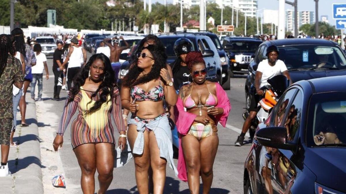People came ready for the beach and fun during Biloxi Black Beach Weekend on Saturday.