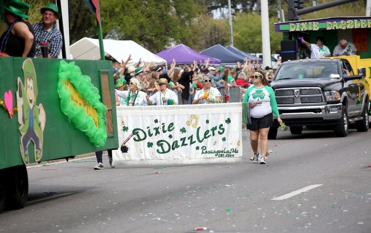 The 39th annual Hibernia St. Patrick's Day parade rolls through downtown Biloxi on Saturday, March 11, 2017.