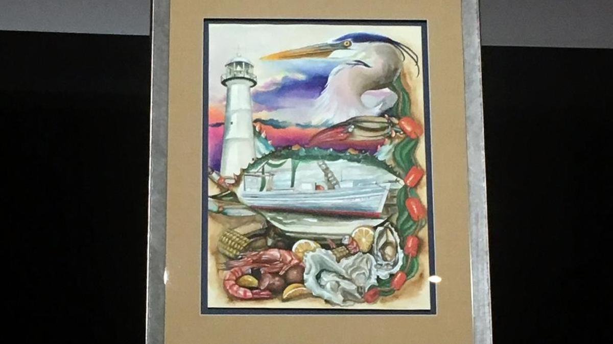 Benjamin Rusher was announced the winner of the 36th Annual Biloxi Seafood Festival Poster Contest on Wednesday morning.