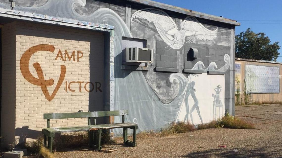 The old Swingster building, used after Hurricane Katrina to house volunteers who traveled to Ocean Springs to help rebuild, will be razed to make room for new development.