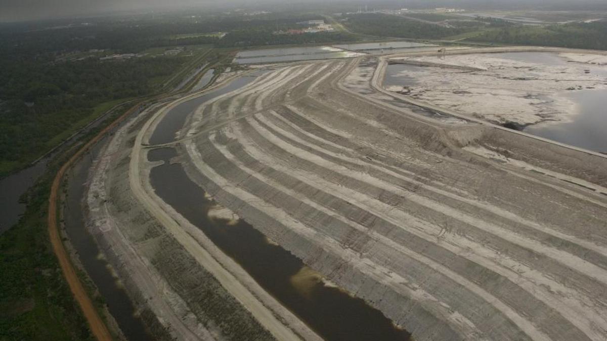 The Mississippi Phosphate Corporation, in trouble with the EPA on an off for the releases of hazardous waste or hazardous constituents to soil and surface water, went bankrupt and left piles of waste gypsum to maintain. They have become a superfund site.
