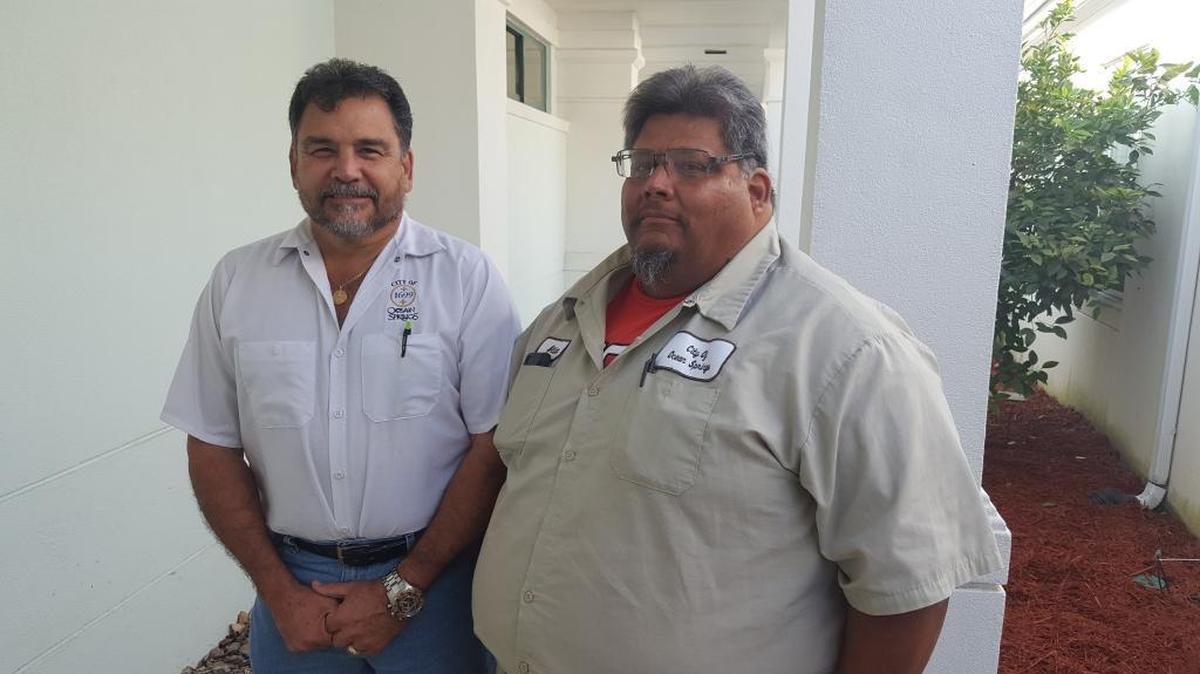 The new Ocean Springs Public Works Director John Russell, left, and Allan Ladnier, who will be assistant director, both beginning Jan. 1.