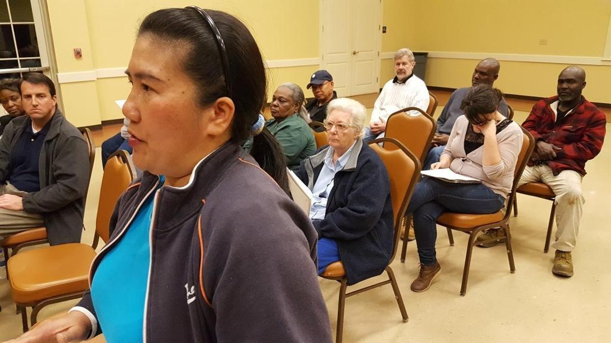 Quy Tran told staff with the Mississippi Department of Environmental Quality on Thursday that her husband has an odd, persistent eye infection and neighbors are sick.