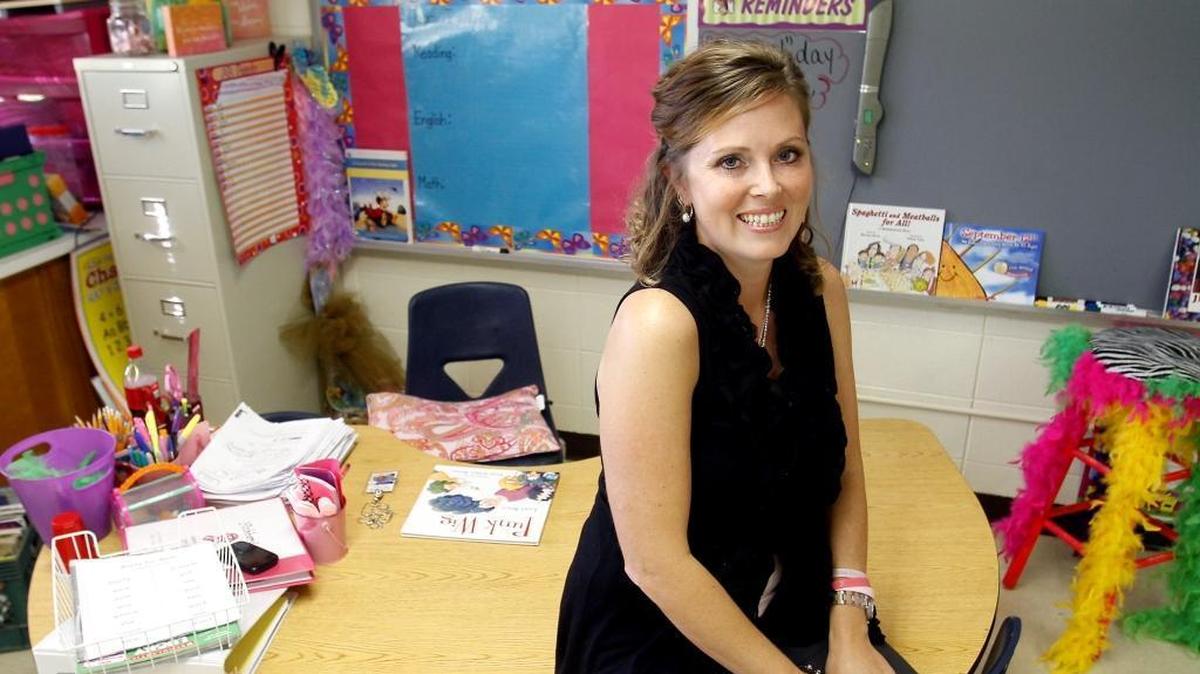 Courtney Hubbard was a teacher at Pecan Park Elementary in Ocean Springs when this photograph was taken in 2011. Hubbard defeated breast cancer in 2010, but cancer returned. She died Jan. 23.