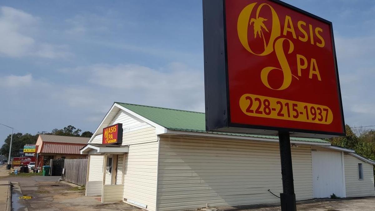 A massage spa at this location on U.S. 90 in Ocean Springs has been operating without a state license for years. The city refused to issue a business privilege license and shut it down on Tuesday.