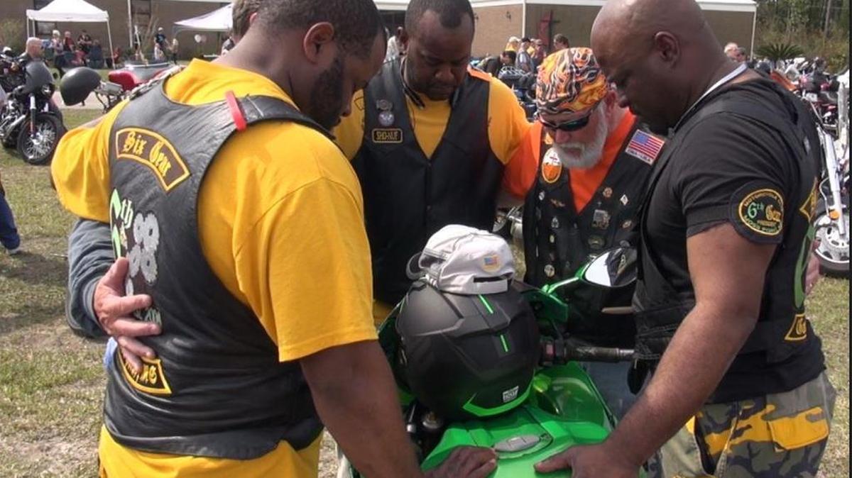 The short film “Less Hell More Angel” documents the blessing of the bikes in Gautier, Mississippi.