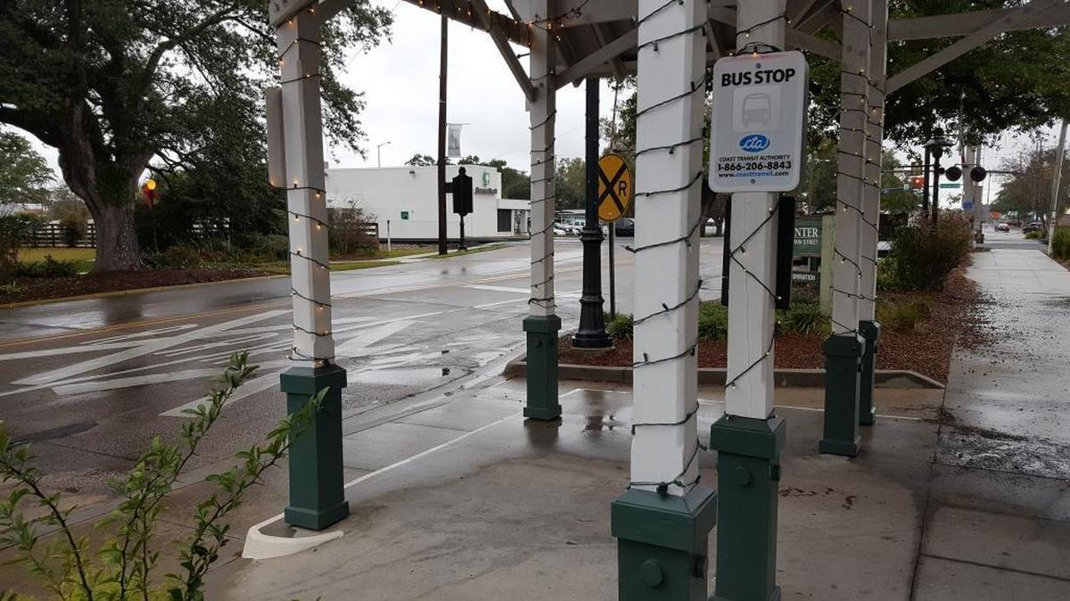 Benches at the CTA bus stop at the entrance to Ocean Springs have been removed. Alderman says they will be returned with dividers so people can’t recline on them.