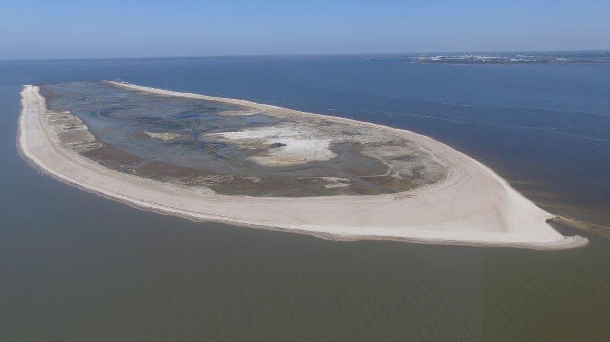 State agencies are warning boater to stay off this new island. The soft interior is dangerous. It is near what the Coast knows as traditional Round Island, but it is created with material dredged from the nearby Pascagoula Channel.