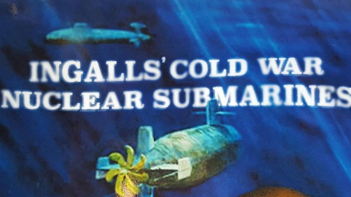 Dr. Chris Wiggins’ local history book, ‘Ingalls’ Cold War Submarines,’ includes what the subs did when Ingalls was through building them. This is a portion of the book’s cover.