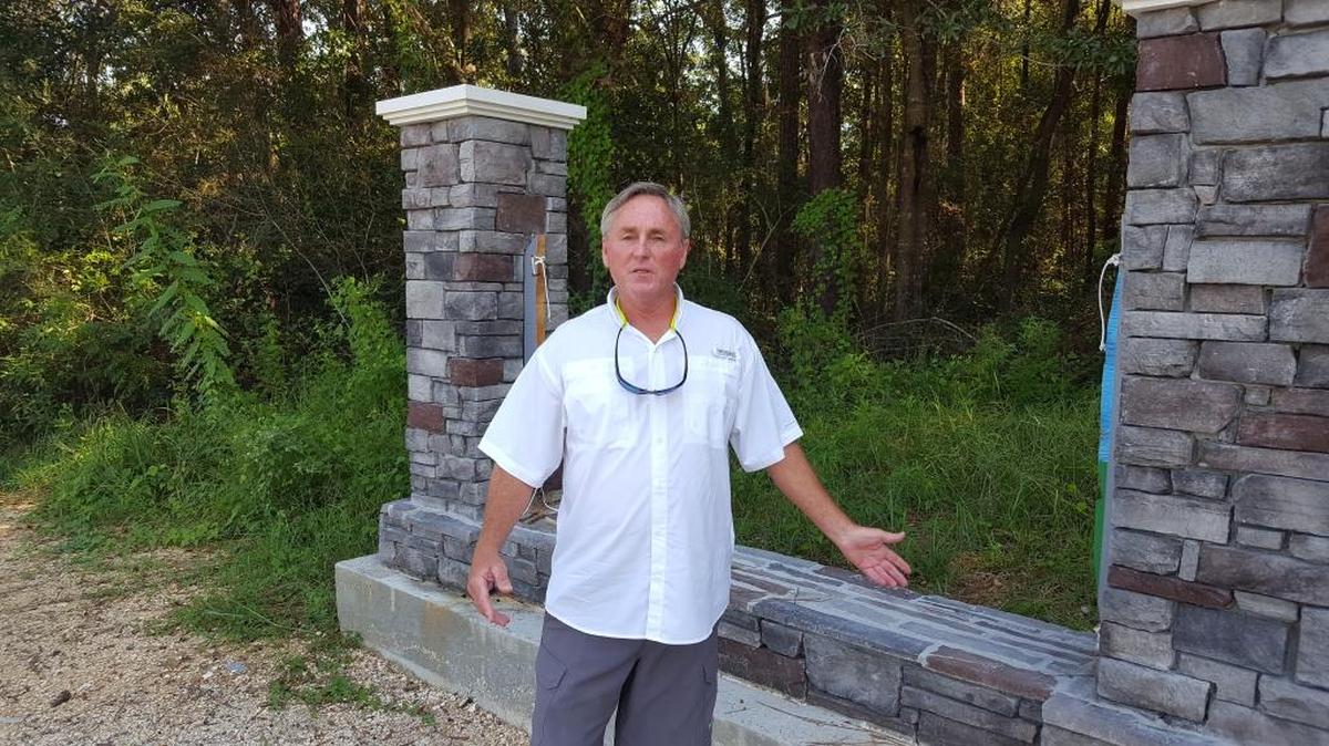Gautier resident Darryl Jackson replaced the expensive, carved wooden sign with a replica banner and it was stolen too.