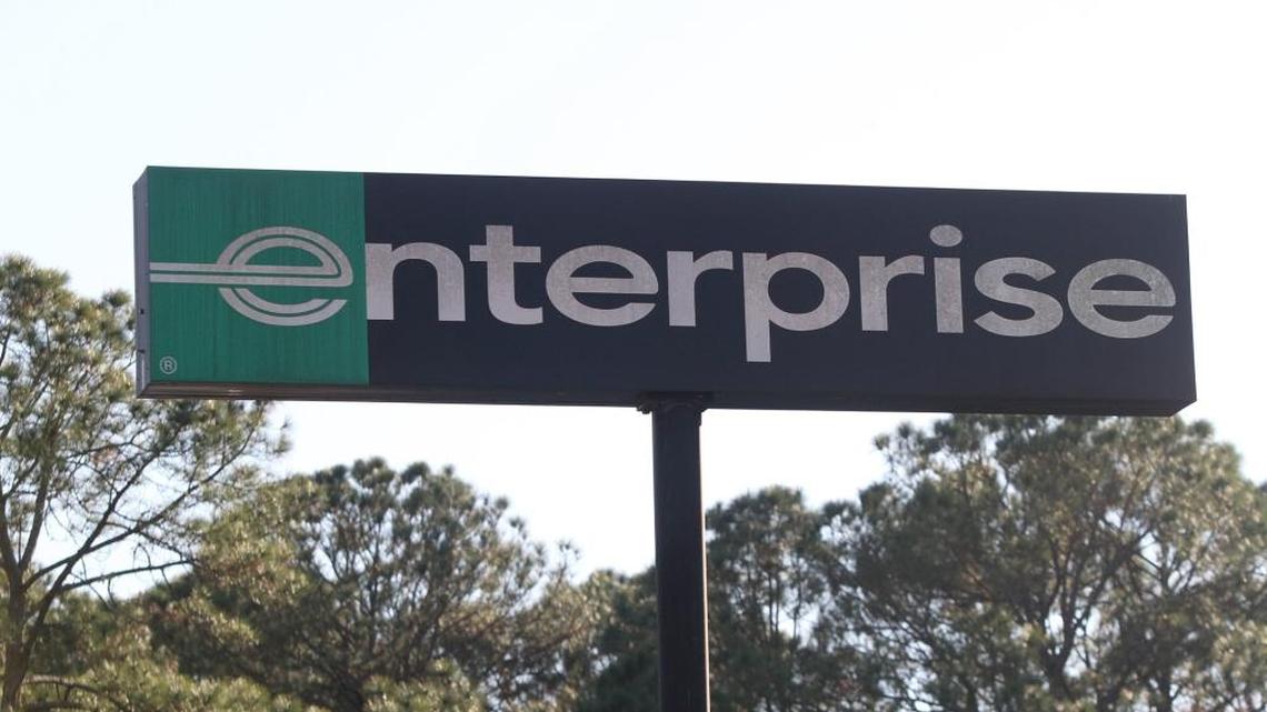 A former Enterprise Rent-A-Car employee was arrested after causing destruction to the business, Ohio police say.