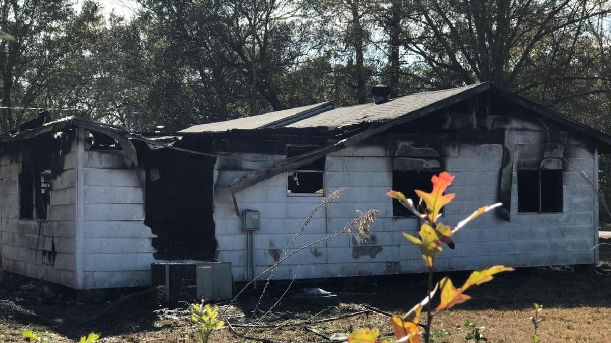 Jackson County Coroner Vicki Broadus pronounced Lela Miller, 62, dead after a house fire Saturday night in the Latimer community. Two firefighters were injured when they attempted to search the house for occupants.